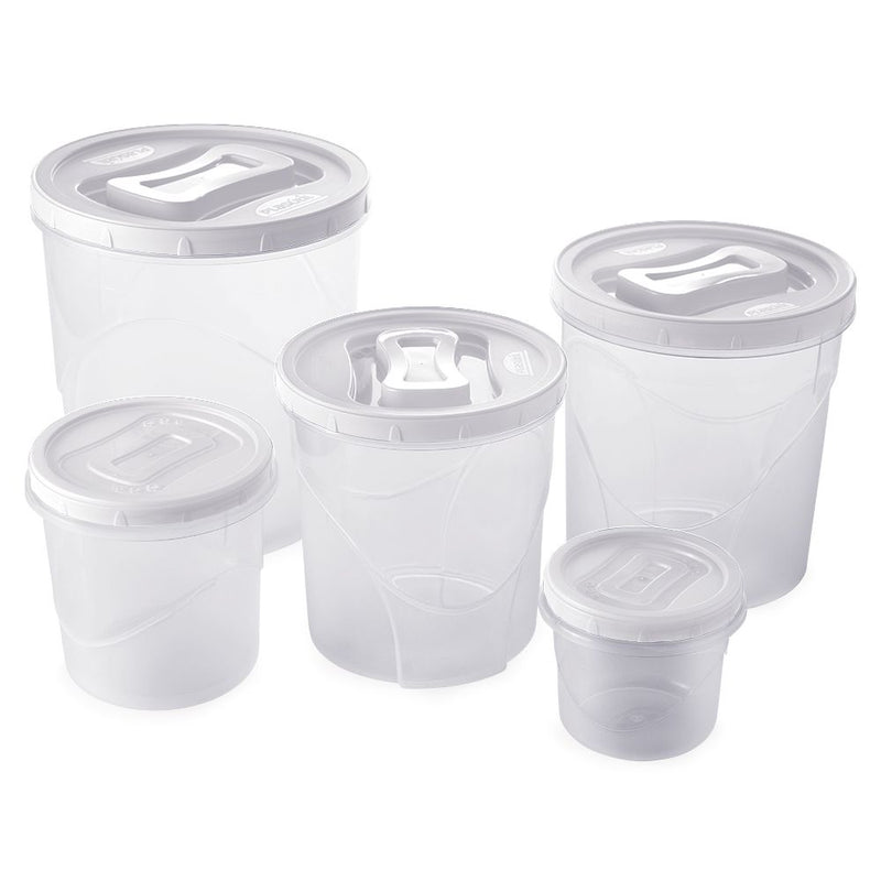 Food Container with Screw Lid 60.8 Fl oz Clic Plasutil | BPA-Free Plastic Meal Prep Set Plasutil 4647