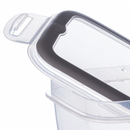 Contenedor de almacenamiento de alimentos para refrigerador de 40,57 fl oz con cierre hermético Plasutil | Refrigerador de plástico libre de BPA con drenaje y tapa extraíbles