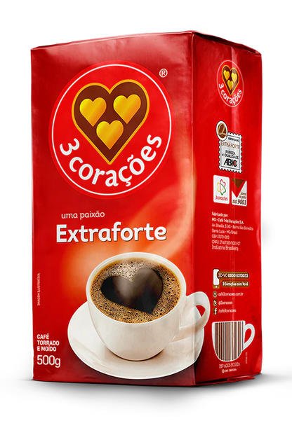 CAFE 3 CORAÇÕES EXTRA-FORTE 500G