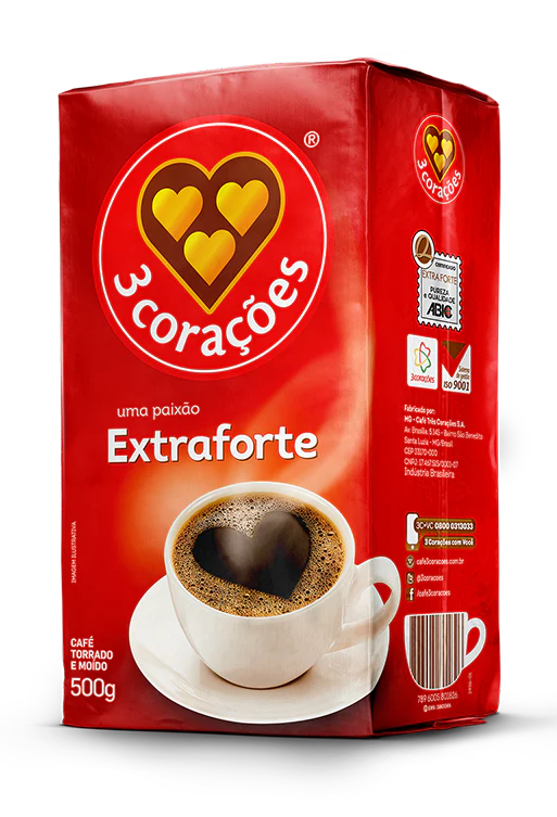 CAFE 3 CORAÇÕES EXTRA-FORTE 500G