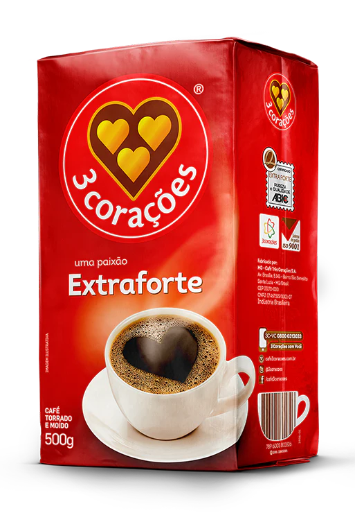 CAFÉ 3 CORAÇÕES EXTRA-FORTE 500G 