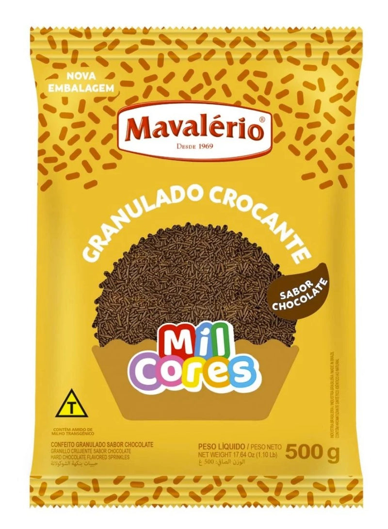 MIL CORES CHOCOLATE GRANULADO CROCANTE 500G