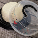 Cheese Holder with Lid and Handle Plasutil | BPA-Free Cheese Containers 8 Inch Cheese Holder 5756