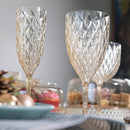 Plasutil Vintage Champagne Glasses | 6 Pieces | Unbreakable | Reusable | Acrylic Crystal Clear | 6.76 Oz