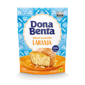 MISTURA BOLO CASEIRO 450G DONA BENTA LARANJA