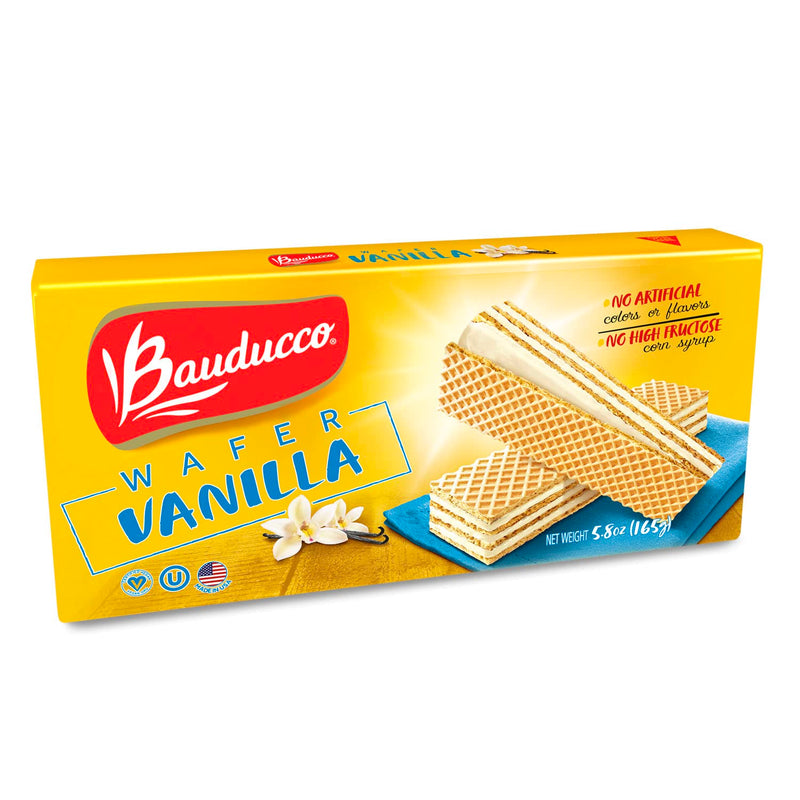 BISCOITO WAFER BAUNILLHA 165G BAUDUCCO