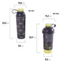 Shaker Bottle 20.2 Fl oz Bike Plasutil | Leakproof Water Shaker Cup | BPA-Free 1637